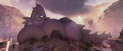 anthro big_breasts borisalien breasts huge_breasts hyper_breasts macro prowler_(titanfall) titanfall