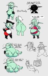 1girls alien alien_girl big_ears black burger chubby_female circular_glasses clothes cum cum_in_pussy fat_ass fat_female green-cyan green-cyan_skin large_glasses long_ears momo_spaghetti_(oofrowdy) nude nude_female oofrowdy oversized_glasses pointy_ears pussy short_female short_hair shortstack text thick_ass white_hair