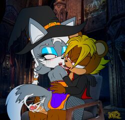 after_anal after_sex bot_diamond crossdressing cum cum_in_ass cum_inside diamond_the_dog dog femboy halloween heart_eyes hypnosis kissing looking_pleasured male/male male_dominated male_dominating_male mind_control questionable_consent sonic_(series) sonic_the_hedgehog_(series) tk_the_wolf trusting vampire witch witch_hat wolf