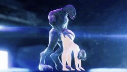 1boy 1boy1girl 1girls 3d alien all_fours bent_over halo_(series) larger_male monster nsfw_halo sangheili sex spartan_(halo) tagme