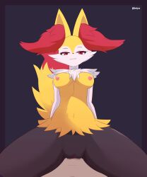 2022 absurd_res anthro anthro_focus anthro_on_top anthro_penetrated anthrofied areola artist_name black_background black_body black_border black_fur border braixen breasts canid canine cheek_tuft cowgirl_position digital_media_(artwork) duo eyelashes facial_tuft female female_focus female_on_top female_penetrated first_person_view from_front_position fur generation_6_pokemon genitals grin half-closed_eyes hi_res human human_on_anthro human_on_bottom human_penetrating human_penetrating_anthro human_penetrating_female human_pov ibukyu inner_ear_fluff interspecies looking_at_viewer male male/female male_on_bottom male_penetrating male_penetrating_anthro male_penetrating_female male_pov mammal medium_breasts multicolored_body multicolored_fur narrowed_eyes navel neck_tuft nintendo nipples nude on_bottom on_top penetration penile penile_penetration penis penis_in_pussy pink_areola pink_nipples pokémon_(species) pokemon pokemon_(species) pokemorph pokephilia pussy raised_tail red_body red_eyes red_fur red_inner_ear_fluff red_nose sex simple_background smile solo_focus tuft vaginal_penetration video_games white_body white_fur yellow_body yellow_fur