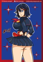 ass ass_focus big_ass big_breasts big_breasts big_breasts breasts breasts breasts female female female_only goil_drawing kill_la_kill matoi_ryuuko