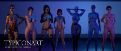 ashley williams from bioware by typiconart