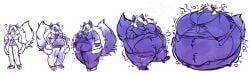 anthro big_breasts blueberry_inflation breasts female spherical_inflation sunken_head sunken_limbs tagme wolforb2000