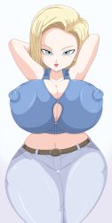 android 18 from dragon ball by toshiso