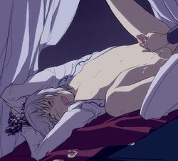 2boys bishoujo_senshi_sailor_moon cum ejaculation handjob lying penis prince_diamond saphir_(sailor_moon) uncensored yaoi