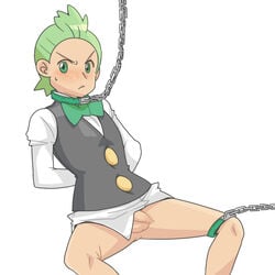 cilan_(pokemon) green_hair male_only mei_(mochimon) pokemon pokemon_bw tagme