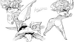 absurd_res anthro female foxy101 hi_res imp long_tongue looking_at_viewer midna nintendo open_mouth presenting shortstack solo spread_legs spreading the_legend_of_zelda tongue tongue_out twilight_princess video_games