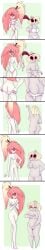 ass boondoy bra breasts cherri_bomb embarrassed freckles hazbin_hotel mimzy_(hazbin_hotel) panties pussy redhead small_areolae stripping thick_ass thick_thighs vivienne_medrano vivziepop white_bra white_panties