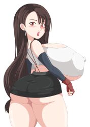 big_ass erect_nipple erect_nipple_under_clothes final_fantasy final_fantasy_vii huge_breasts miniskirt tifa_lockhart toshiso