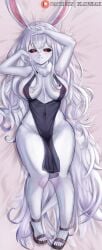 2022 5_fingers anthro arm_under_breasts ass big_breasts blonde_hair breasts carrot_(one_piece) dat_ass dress eyelashes eyelashes_visible_through_hair female female_only furry furry_female furry_only hair hand_on_head happy high_heels klopsiak lagomorph lagomorph_humanoid looking_at_viewer mammal mammal_humanoid naked nipples nipples_visible_through_clothing no_humans one_piece open_mouth rabbit rabbit_humanoid red_eyes red_nose sandals short_hair solo solo_female sulong_carrot tail thick_ass thick_thighs tongue white_body white_fur white_skin