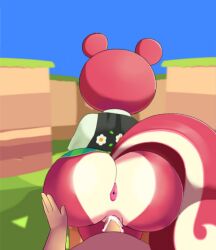 1boy1girl 2022 aerth animal_crossing anus ass bent_over butt creampie cum edit edited furry nintendo penetration poppy_(animal_crossing) pussy rear_view sex source_request