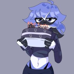 1girls cake countryhumans countryhumans_girl estonia_(countryhumans) markai_cat safe