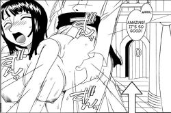 female kenix male monkey_d_luffy nico_robin one_piece pre-timeskip tagme