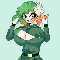 1girls big_breasts boobs breasts countryhumans countryhumans_girl female female_only flag ireland_(countryhumans) irish markai_cat