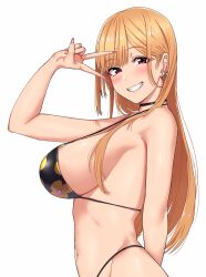 1girls 2022 blonde_hair bouhatei_(t-back) curvy curvy_figure kitagawa_marin long_hair looking_at_viewer seductive_smile smiling_at_viewer sono_bisque_doll_wa_koi_wo_suru tagme