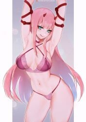 zero two (darling in the franxx) from darling in the franxx by tofuubear