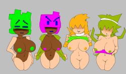 adult_swim alien anonymous_artist aqua_teen_hunger_force areola bazonga big_breasts black_body black_skin blonde_hair breasts cartoon_network clothed clothing clothing_pull dark_green_hair edit emory_(athf) err_(athf) eyeless female female_only genitals green_areola green_hair green_nipples grey_background group hair_over_eyes hi_res humanoid ibispaint ibispaintx ignignokt intimidation mammal minus8_(traced) mooninite multiple_girls nipples nude oglethorpe_(athf) open_clothing open_mouth orange_areola orange_hair orange_nipples partially_clothed pink_areola pink_hair pink_nipples plutonian plutonian_(athf) presenting presenting_breasts pussy rule_63 shirt shirt_pull simple_background smile standing top_(disambiguation) topwear topwear_lift topwear_pull traced vitiligo warner_brothers what