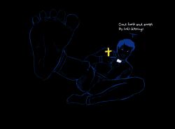 barefoot cross faith_the_unholy_trinity father_john_ward feet gay john pov priest spread stretch toes