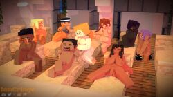 1futa 3d 4boys 5girls alex_(minecraft) beach casual commission dark_skin erect_nipples erect_penis female human humanoid iamcringe ian_cringe_(iamcringe) male masturbation mine-imator minecraft nude nude_female nude_male outdoors public public_nudity spread_legs square_head