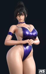 3d big_breasts fumitan_admoss glasses gundam gundam_tekketsu_no_orphans hagiwara_studio hair_bun one-piece_swimsuit