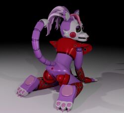 3d animatronic animatronics anus blender breasts cat_ears cat_girl cat_tail catgirl cindy cindy_(fnac) cindy_feet cindy_nudes_(fnac) cindy_tail cindynude cindynudes feline female female_only five_nights_at_candy's five_nights_at_freddy's furry furry_ears glamrock_cindy glamrock_cindy_(fnac) naked no_panties nude nude_female nudity pink_paws ponytail purple_body purple_breasts purple_ears purple_feet purple_hair red_cheeks render rendered robot sitting vagina w_position w_sitting yellow_eyes