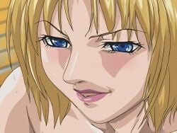 00s 1futa 1girls 2006 animated anime_screenshot bare_shoulders bible_black bible_black_black_sacrifice bible_black_night_of_the_walpulgiss blonde_hair blue_eyes blush clitoral_futa collarbone cross female futanari grin human implied_futanari implied_sex intersex jewelry kitami_reika lipstick makeup nurse pale_skin rape school_nurse short_hair smile tagme witch