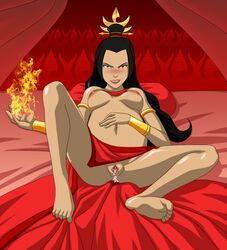 areola avatar_the_last_airbender azula barefoot blush breasts clitoris cum erect_nipples feet female female_only fire fire_nation human looking_at_viewer medium_breasts nickelodeon nipples photoshop pov pov_eye_contact pregnant ready_to_pop solo toes zero_profile