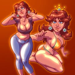 daisy from mario (series) by slampbellpres