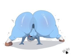 anus ass ass_bigger_than_head balls ballsack big_ass big_ass_(male) big_booty big_butt big_butt_(male) blue_body blue_skin bubble_ass bubble_but bubble_butt bubble_butt_(male) butt_crack butt_focus butt_spread buttcheeks buttcrack butthole_focus clapping_cheeks dick femboy gay hole horny huge_ass huge_asscheeks huge_booty huge_butt huge_buttocks kenxwhack naked naked_male peak_(videogame) round_ass round_butt sketch splits twink