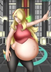 1girls 2d 2d_(artwork) 2d_artwork artist_name artist_signature belly belly_button belly_exposed big_belly black_pants blonde_female blonde_hair blue_eyes city_background cynthia_(pokemon) digital_art digital_drawing_(artwork) digital_media digital_media_(artwork) enjoying_pregnancy female female_focus female_only fetish game_freak huge_belly hyper hyper_belly long_hair looking_at_viewer nerdroid nintendo pokegirl pokemon pokemon_champion pokemon_dppt pose pregnant pregnant_belly pregnant_female pregnant_human red_bow red_topwear sex sexy sexy_body sexy_female signature super_belly white_skin white_skinned_female
