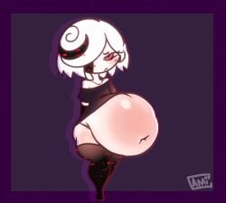 animated cami_gz camigz digested digestion gif hyper hyper_belly pillow_shading sage_(sonic_frontiers) same_size_vore soft_vore sonic_(series) sonic_frontiers sonic_the_hedgehog_(series) vore vore_belly
