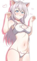 1girls 2d 2d_(artwork) 2d_artwork alisa_mikhailovna_kujou animal_ears audirenze bare_armpits bare_arms bare_belly bare_hands bare_hips bare_legs bare_midriff bare_navel bare_shoulders bare_skin bare_thighs belly belly_button big_breasts blue-eyed_female blue_eyes blush blush_face blushing_at_viewer blushing_female bra breasts busty busty_female busty_girl busty_teen cleavage collarbone curvaceous curvaceous_body curvaceous_female curvaceous_figure curvaceous_hips curvaceous_teen curvy curvy_body curvy_female curvy_figure curvy_hips curvy_teen digital digital_art digital_drawing digital_drawing_(artwork) digital_media digital_media_(artwork) drawing e-cup_breasts elbows embarrassed embarrassed_expression embarrassed_female exposed_armpits exposed_arms exposed_belly exposed_hips exposed_legs exposed_midriff exposed_navel exposed_shoulders exposed_skin exposed_thighs eyebrows_visible_through_hair female female_focus female_only fingernails fingers flustered flustered_female groin hair_between_eyes half_naked half_nude high_resolution high_school_student highres hourglass_figure inguinal_crease inguinal_ligament large_boobs large_breasts lean_figure legs_closed legs_together long_hair looking_at_viewer looking_down looking_down_at_viewer midriff naked naked_female naked_woman narrow_waist navel nipple_bulge nude nude_female nudity panties paw_pose posing posing_for_the_viewer posing_naked posing_nude russian_female school_girl semi_nude shoulders silver-haired_female silver_hair silver_hair_female simple_background slender_body slender_waist slim_waist solo standing teen_girl teenage_girl teenage_tits teenager thick_thighs thighs thighs_together tokidoki_bosotto_russian_de_dereru_tonari_no_alya-san underwear upper_body white_background white_bra white_panties white_underwear wide_hips young_female young_woman