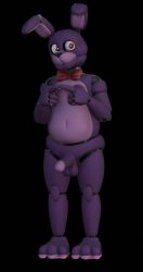 3_toes 3d_(artwork) animatronic anthro balls black_background bonnie_(fnaf) bow_tie digital_media_(artwork) erection feet five_nights_at_freddy's full-length_portrait genitals humanoid_genitalia humanoid_penis index_to_index jizzyfox lagomorph leporid machine male mammal pawpads penis portrait purple_balls purple_body purple_eyes purple_penis rabbit red_bow_tie robot robot_anthro scottgames shy simple_background slightly_chubby slightly_chubby_anthro slightly_chubby_male solo standing toes