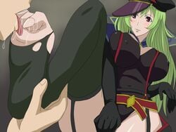 feet foot_lick foot_worship green_hair hair star_driver toku_(tokuhp) watanabe_kanako wk15