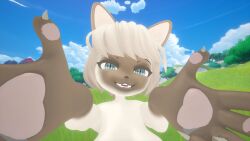 3d cat_ears cat_girl cat_tail catgirl fipetopia furry furry_female shortstack
