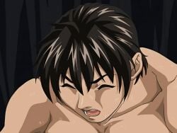1boy 1girls 2006 age_difference all_fours anal animated ass bible_black bible_black_black_sacrifice bible_black_night_of_the_walpulgiss big_belly black_hair black_thighhighs bouncing_breasts breasts closed_eyes cum cum_in_ass doggy_style drooling earrings female huge_ass huge_filesize jewelry large_breasts lipstick long_hair makeup mature_female minase_taki nipples nude older_female_and_younger_male rape red_hair saliva sex sex_from_behind straight sweat tagme takashiro_hiroko teacher_and_student thighhighs