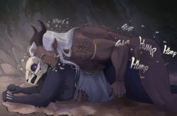 1boy 1boy1girl 1demon 1elf 1girls 1monster 2_horns 2monsters a_soul_to_embrace_(book) anthro armlet black_fur blush blush_lines bone bones bunny_tail canon_couple cave chest_tattoo chest_tuft clawed_fingers clenched_fist clenched_fists clenched_hand clenched_hands clenched_teeth commission commission_art commissioned consensual consent couple dark-skinned_male dark_skin demon demon_boy demon_horns demon_king_(duskwalker_brides) demon_male duskwalker duskwalker_brides earrings elf elf_boy elf_male english_text f/m fangs feet_out_of_frame female female_anthro female_monster finger_tattoo glowing_eyes gold_armlet gold_earrings gold_jewelry grabbing groan hair heart_symbol heavy_breathing hetero holding holding_onto_partner holding_partner holding_waist horns huff implied_vaginal implied_vaginal_penetration in_cave interspecies interspecies_sex ioana_nsfw_art ioanamuresanart jabez_(duskwalker_brides) knuckle_tattoo long_hair looking_at_another looking_at_partner looking_back looking_pleasured m/f male male/female male_human/female_anthro male_humanoid male_monster male_on_top male_penetrating moaning moaning_in_pleasure monster monster_boy monster_girl monster_on_male monster_on_monster not_ai_generated novel_character novel_illustration on_ground opal_reyne_(writer) penetration penile_penetration penis_in_pussy purple_eyes rabbit_skull rabbit_tail red_eyes revyart_tuber ribcage sex short_horns silver_hair skeleton_markings skull skull_head small_horns spoiler spoilers spoken_heart straight straight_hair tagme tail tattoo tattoos tattoos_everywhere tremble_lines tremble_spikes trembling uncensored unusual_anatomy vaginal vaginal_penetration wendigo white_hair zylah_(duskwalker_brides)