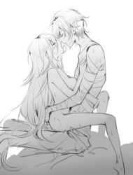 1boy angels_of_death female issac_foster kissing rachel_gardner satsuriku_no_tenshi straight