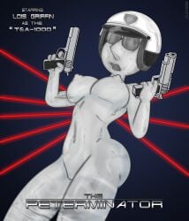 boobs duchess_(artist) family_guy lois_griffin metal_skin naked parody police robot terminator