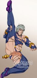 1boy kagami06 male male_focus male_only plug_(sex_toy) sex_toy solo soul_calibur uncensored yaoi z.w.e.i.