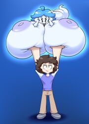 anthro boolia_(superwiibros08) ghost ghost_girl hyper_breasts pamvllo superwiibros08 wii_(superwiibros08)