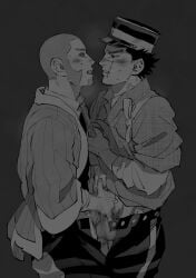 gay golden_kamuy male male/male male_only shiraishi_yoshitake sugimoto_saichi yaoi