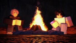 2boys 3d anal anal_penetration anal_sex androgynous animated bloated_belly campfire camping cowgirl_position cum cum_in_ass cum_inflation cum_inside cumflation dialogue femboy gay heart-shaped_pupils human lucas_(pptakkun) male male/male male_focus male_on_male male_only maledom malesub may_(pptakkun) mob_face original_character penetration pptakkun riding riding_penis roblox robloxian sex sound source_request tagme text twink video yaoi