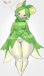 anthro dolliv female full_body plant_girl pokemon pokemon_sv sirevisconde standing tagme thick_thighs wide_hips