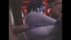 3d anal anal_penetration anal_sex animated anus arousal aroused ass big_ass big_butt blizzard_entertainment blowjob boots bubble_butt butt cum_in_ass cum_inside deep_blowjob deep_penetration european fellatio french gaping gaping_anus glowing_eyes hentaudio horny horny_female large_ass large_butt large_penis light-skinned_male miyukiva mmf_threesome moaning nude on_side oral overwatch overwatch_2 petite pillarbox ponytail purple_skin pussy sex shorter_than_30_seconds sound thick threedust threesome video voice_acted widowmaker