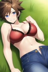 ai_generated brown_hair female genderswap_(mtf) kingdom_hearts nai_diffusion rule_63 sora stable_diffusion