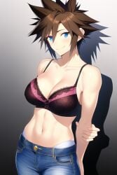 ai_generated brown_hair female genderswap_(mtf) kingdom_hearts nai_diffusion rule_63 sora stable_diffusion