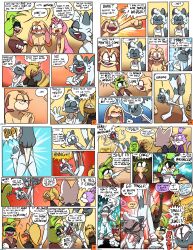 aged_up amy_rose blaze_the_cat breasts comic cream_the_rabbit dialogue idw_comics idw_publishing mobian_(species) multiple_pages page_37 page_40 rouge_the_bat sega sonic_(series) sonic_the_hedgehog_(comics) sonic_the_hedgehog_(idw) sonic_the_hedgehog_(series) surge_the_tenrec tangle_the_lemur theenfman whisper_the_wolf