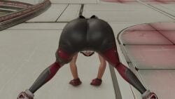 1girls 3d animated ass ass_focus ass_shake bodysuit female female_only from_behind jiggle kiriko_(overwatch) kishi mp4 music ninja overwatch overwatch_2 ponytail shiny_clothes skin_tight solo solo_female sound sound_edit top-down_bottom-up twerking video webm